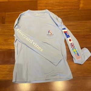 Men’s vineyard vines, long sleeve tee, Americas cup Bermuda 2017 edition S
